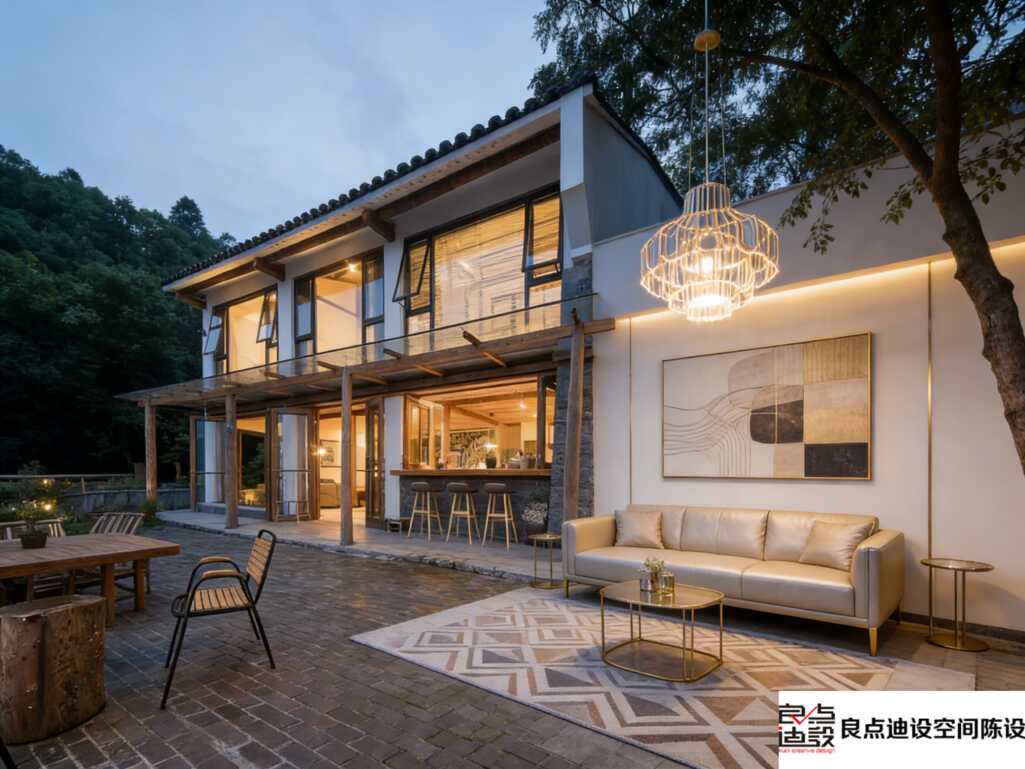 藏在树林里的软装设计教科书!现代民宿氛围感拆解